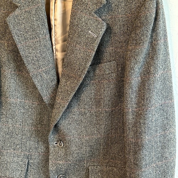 Classic Vintage Men’s Brown Wool/Alpaca Tweed Academia Preppy Blazer Sz 40S - Picture 2 of 13